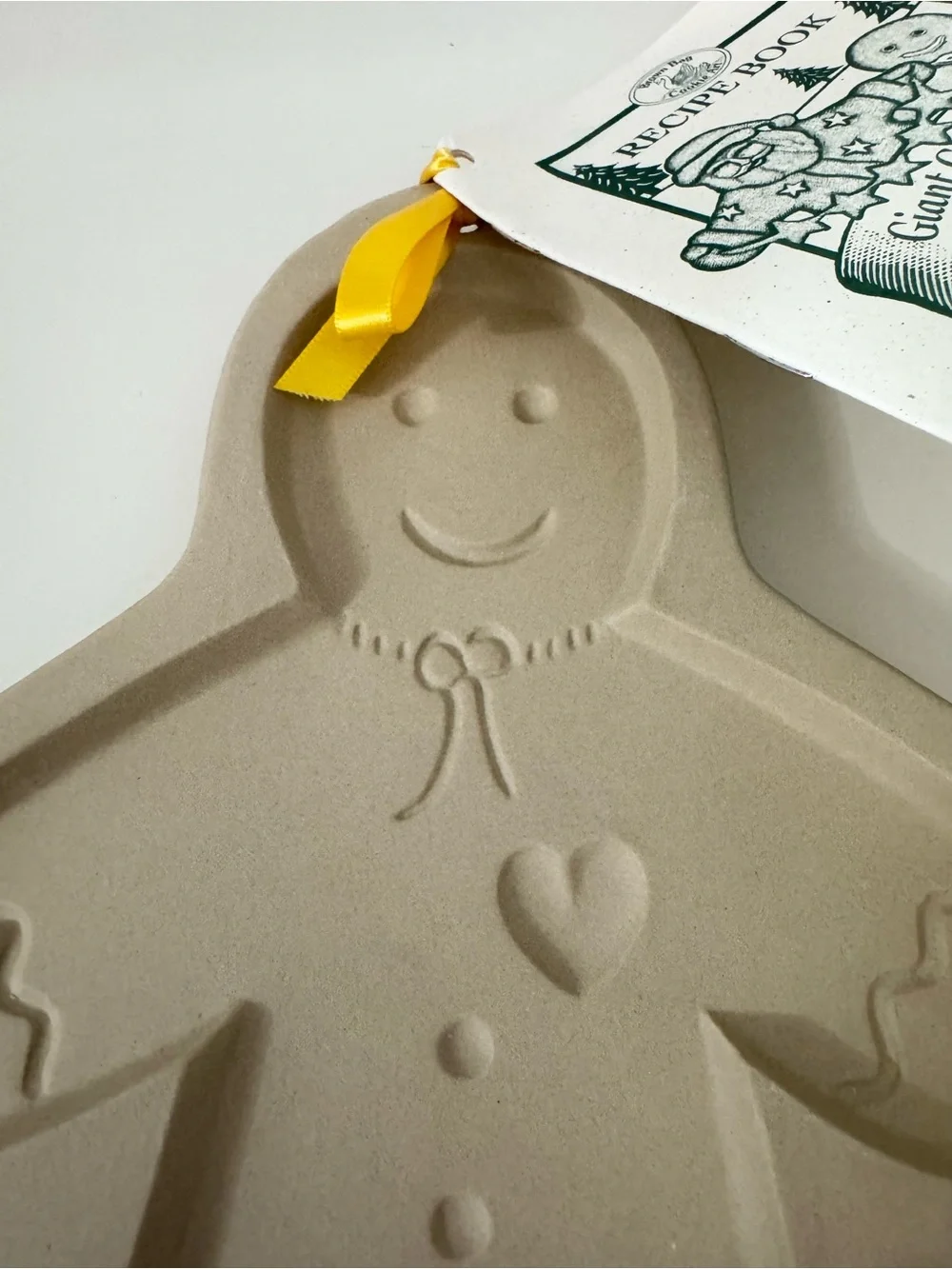 BROWN BAG Cookie Art 1997 Giant Gingerbread Man Cookie Mold w/Recipe Book & Box